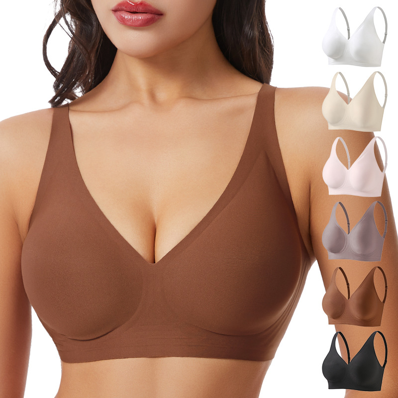 Wirefree Bra Comfort - Bra Wanita Deep V Jelly Tanpa