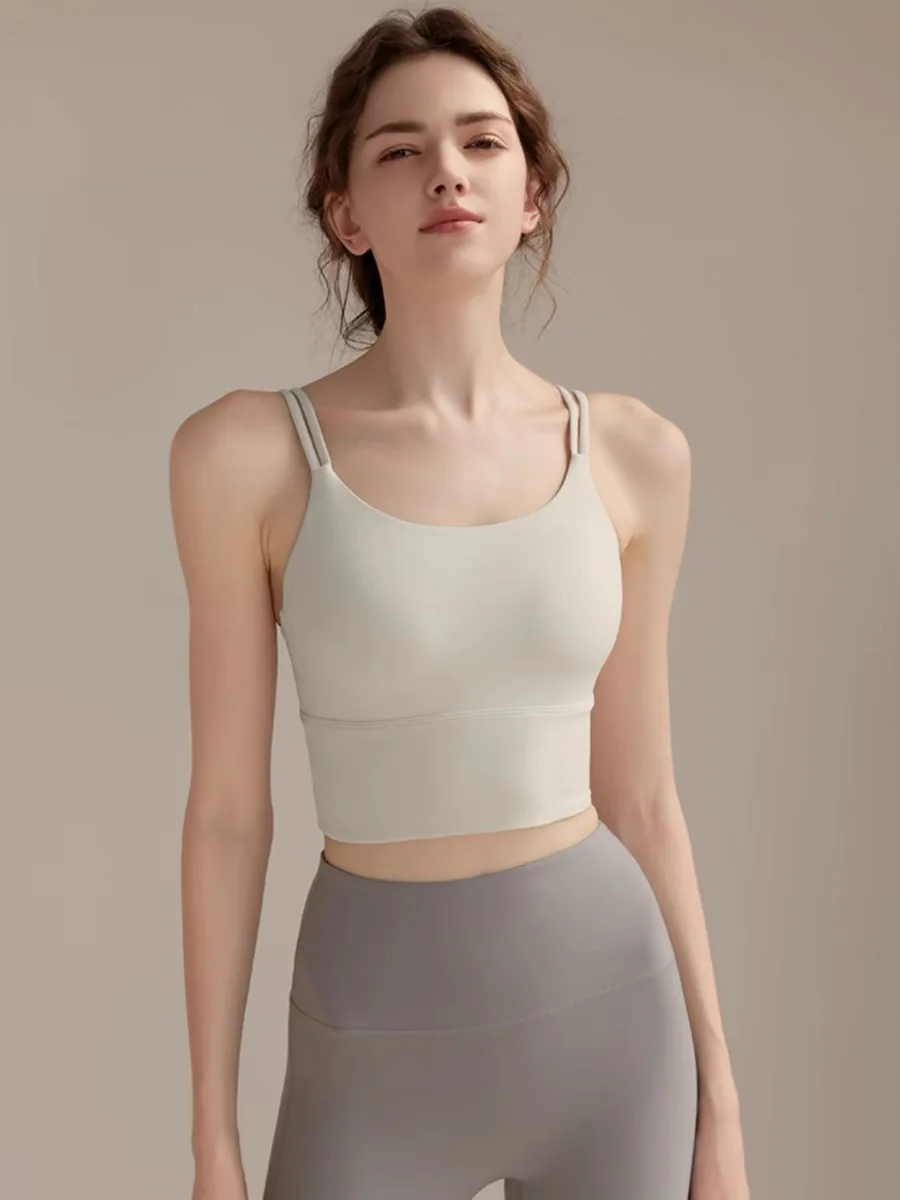 Sports Bra Racerback - Rompi Yoga wanita, rompi kebugaran lari