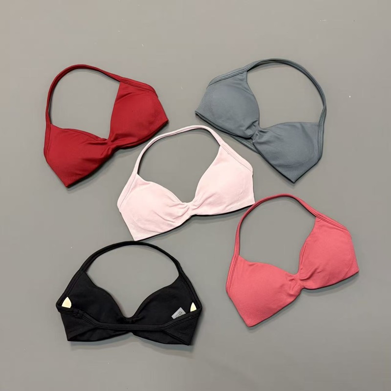 Sports Bra Racerback - Bra Olahraga Wanita Model Halter V-Neck