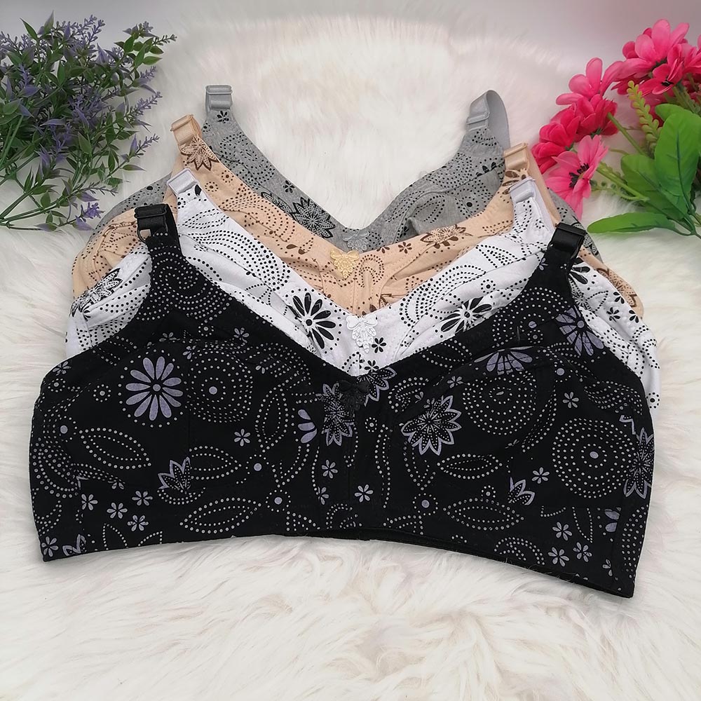 Plunge Bra Push Up - Bra wanita Cup besar tanpa kabel,