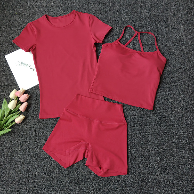 Full Coverage Bra - Set Olahraga Cepat Kering 3 Potong