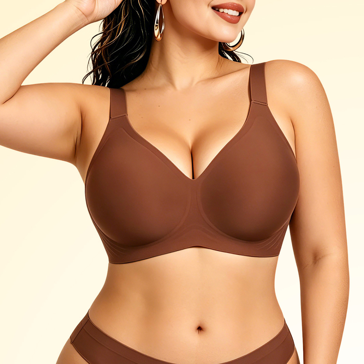 Wirefree Bra Comfort - Bra Wanita Tanpa Kawat, Seamless, Lembut,