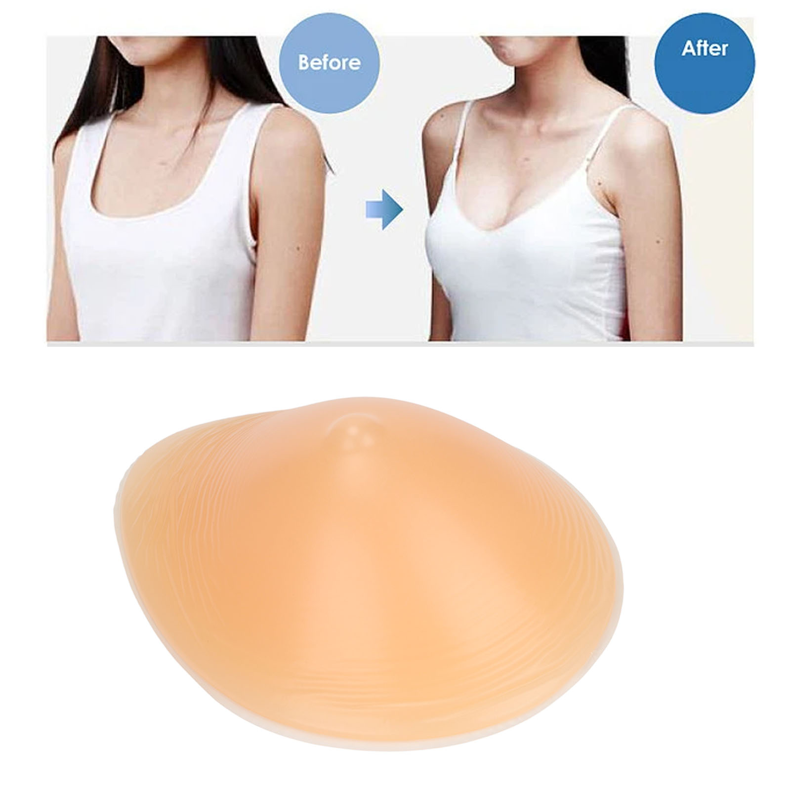 Mastectomy Bra Pocket - 5.3Oz Bantalan Bra Silikon Bentuk Tetes