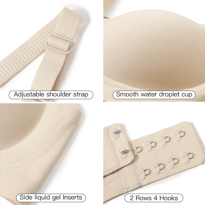 Bra Wanita Deep V Jelly Tanpa  - Wirefree Bra Comfort ulasan dan harga