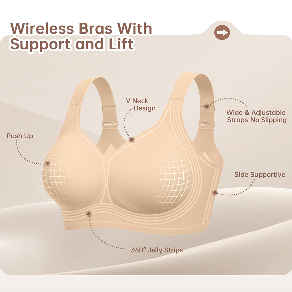 BH Jelly Push Up Plus Size Tan - T Shirt Bra Seamless ulasan dan harga