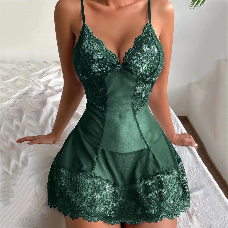 Set Piyama Renda & Tulle Sensu - Lace Bralette Set ulasan dan harga