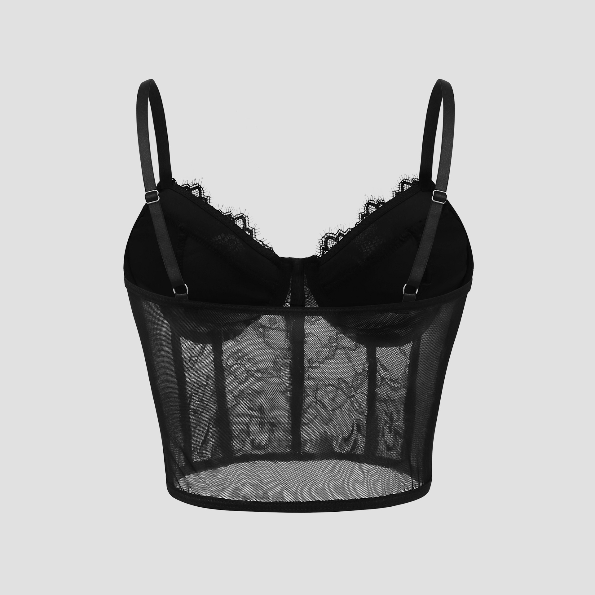 Bra Push Up hitam Semi transpa - Sheer Mesh Bra ulasan dan harga