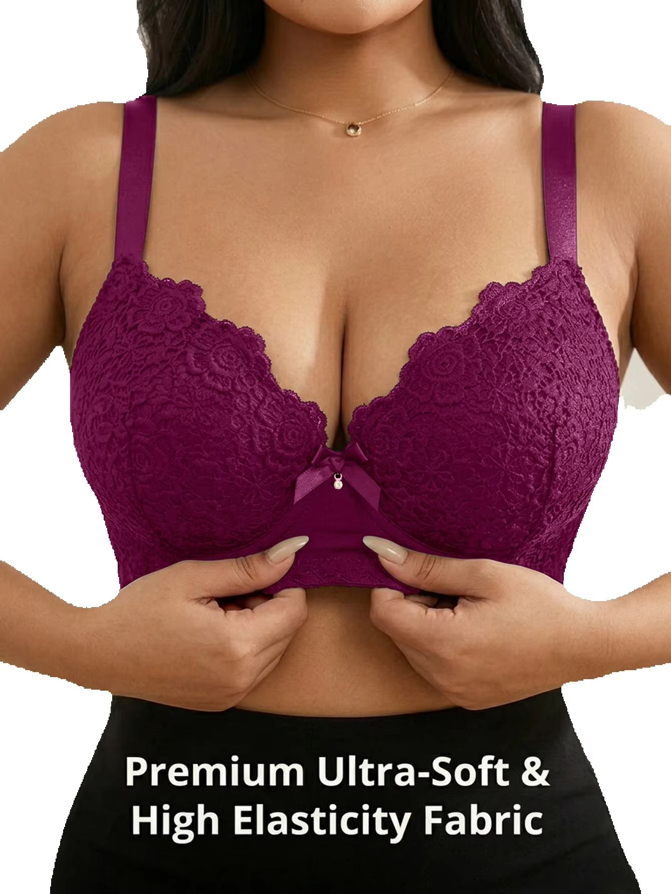 BH Wanita Plus Size Floral Pus - Underwire Bra Padded ulasan dan harga