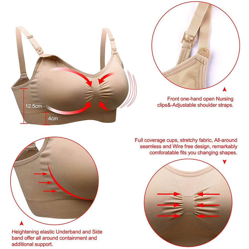 Bra ibu menyusui ibu hamil, Br - Nursing Bra Clip ulasan dan harga