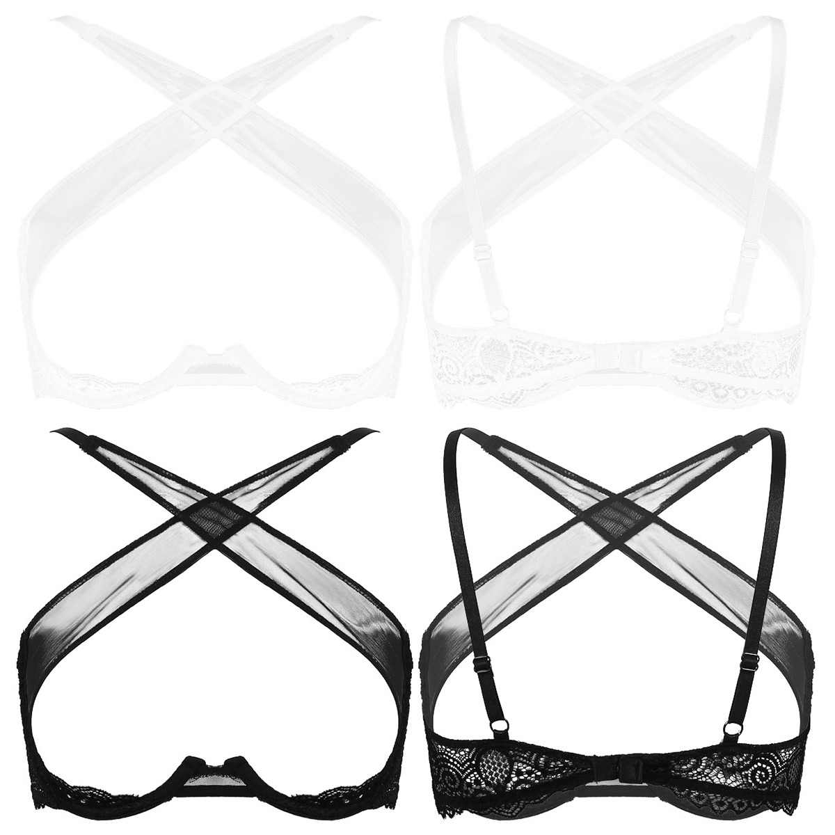 Wanita Erotis Baju Tidur Sexy  - Sheer Mesh Bra ulasan dan harga