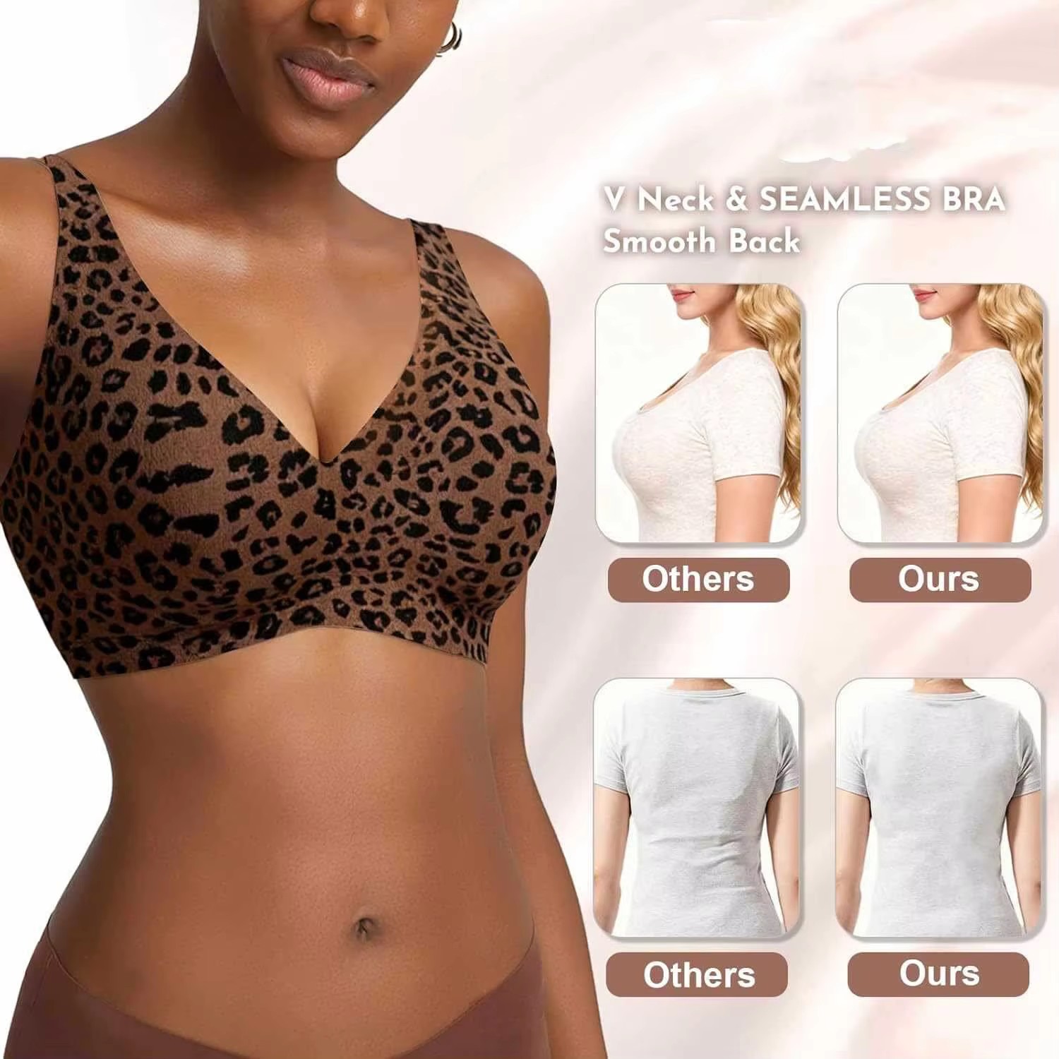 Pakaian dalam bra motif macan  - Minimizer Bra Women ulasan dan harga