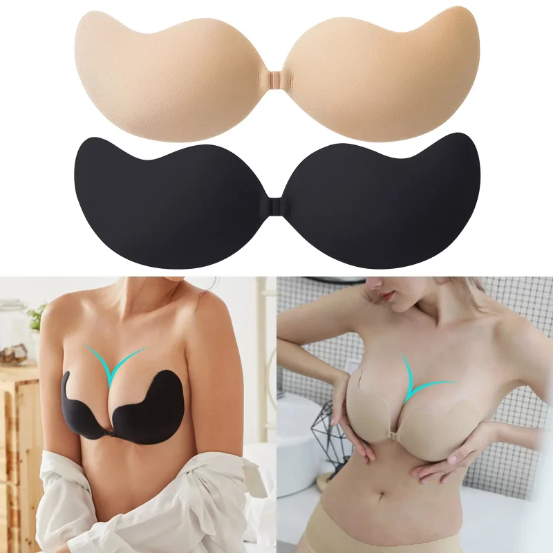 1/2 buah Bra Push Up tidak ter - Backless Bra Sticky ulasan dan harga