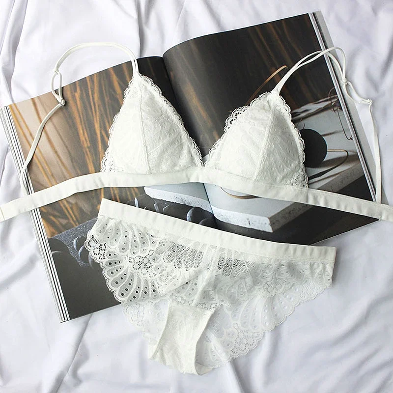 KUCLUTfull lace triangle cup s - Sleep Bra Bralette ulasan dan harga