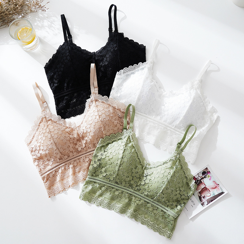 Kamisol Tanpa Jahitan Satu Bag - Lace Bralette Set ulasan dan harga